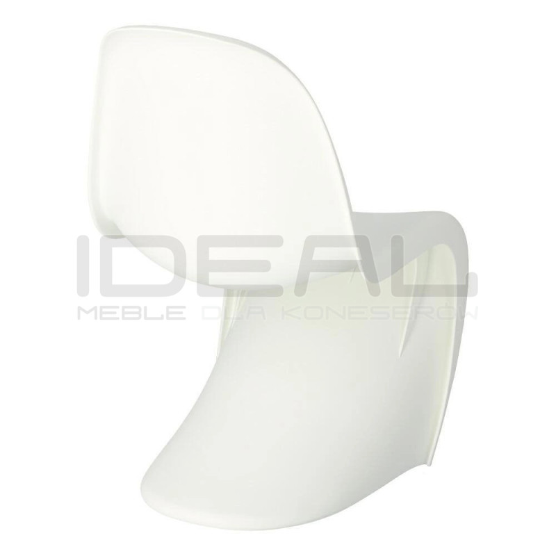 Krzesło designerskie Hover Jim czarne białe | IdealMeble.pl