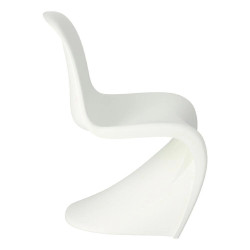 Krzesło designerskie Hover Jim czarne białe | IdealMeble.pl