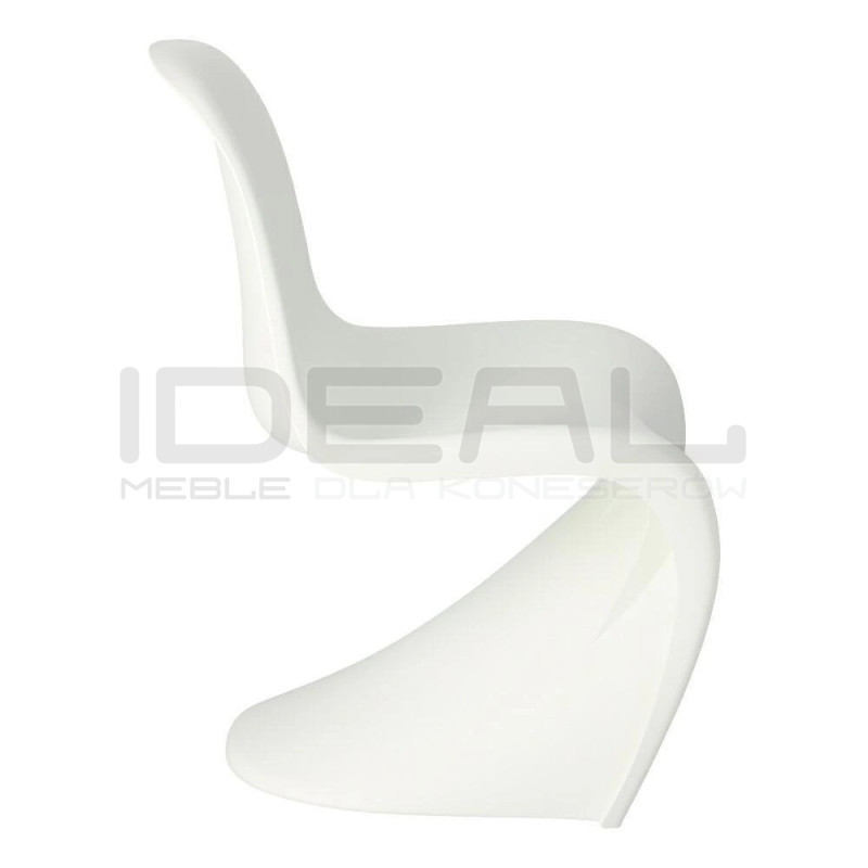 Krzesło designerskie Hover Jim czarne białe | IdealMeble.pl