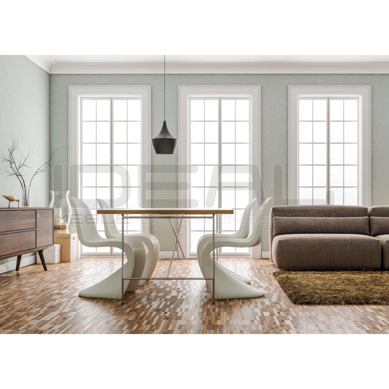 Krzesło designerskie Hover Jim czarne białe | IdealMeble.pl