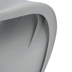 Krzesło kolorowe Hover Jim szare czerwone | IdealMeble.pl