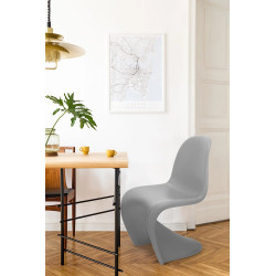 Krzesło kolorowe Hover Jim szare czerwone | IdealMeble.pl