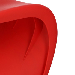 Krzesło kolorowe Hover Jim szare czerwone | IdealMeble.pl