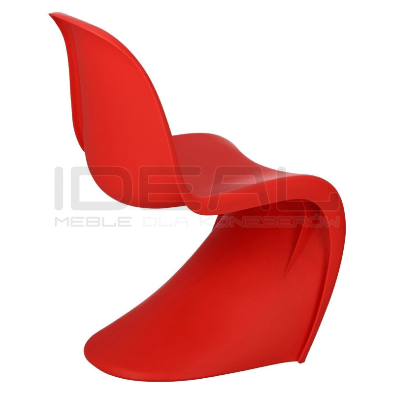 Krzesło kolorowe Hover Jim szare czerwone | IdealMeble.pl