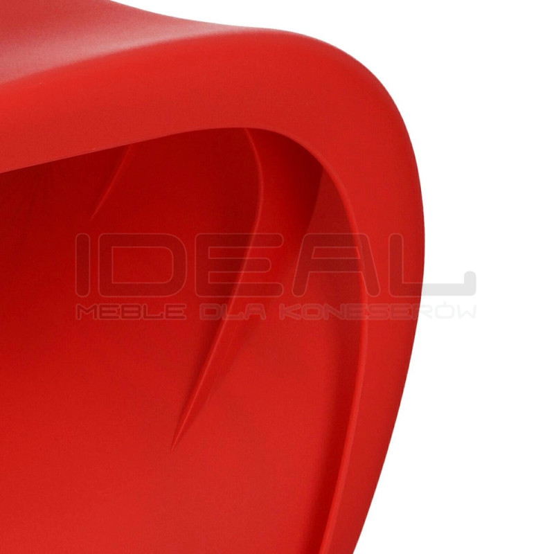 Krzesło kolorowe Hover Jim szare czerwone | IdealMeble.pl