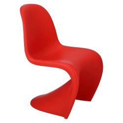 Krzesło kolorowe Hover Jim szare czerwone | IdealMeble.pl