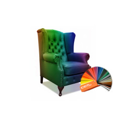 Fotel Chesterfield Uszak Ton skóra