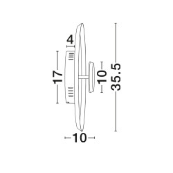 Kinkiet okrągły Satelita 35,5 cm – eleganckie światło