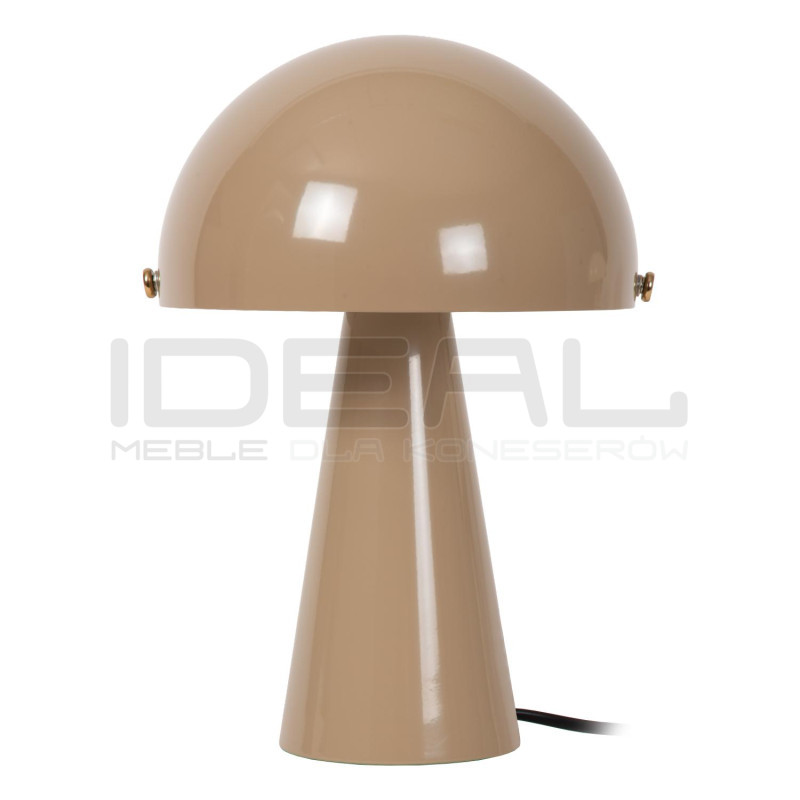 Lampa stołowa Grzybek – design lat 70/80 pomarańcz, beż, brąz