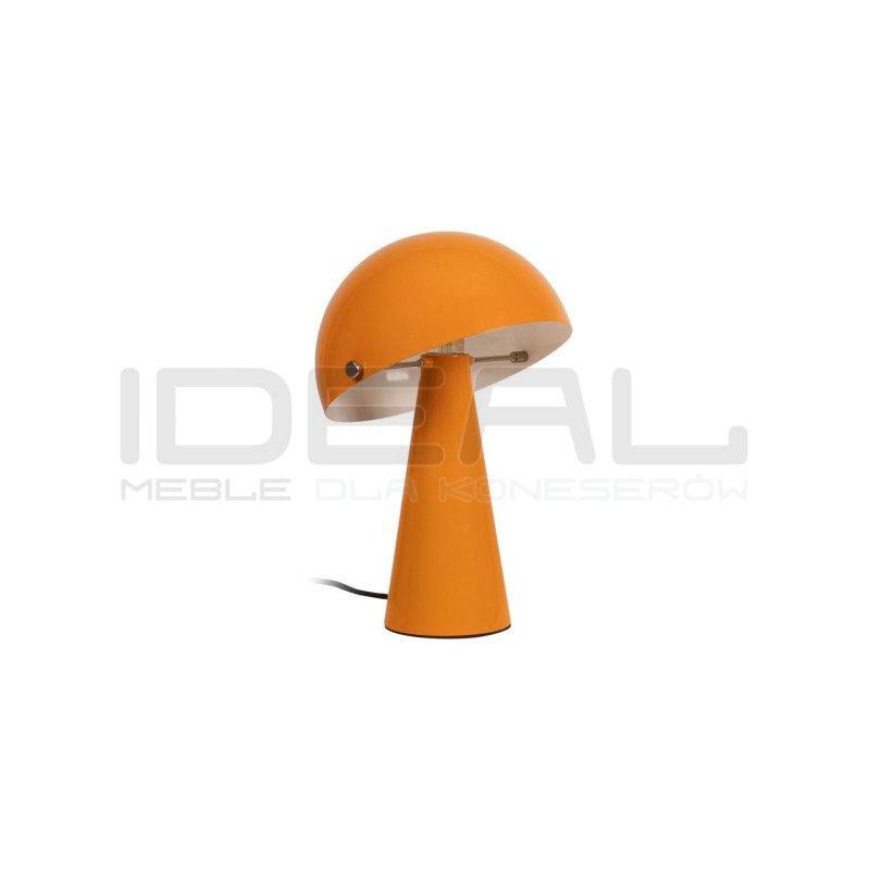 Lampa stołowa Grzybek – design lat 70/80 pomarańcz, beż, brąz