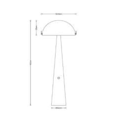 Lampa podłogowa Grzybek – ruchomy klosz, regulacja światła