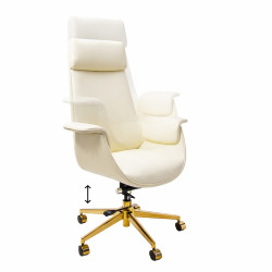 Fotel biurowy ADMIRAL szary – Elegancki fotel z regulacją