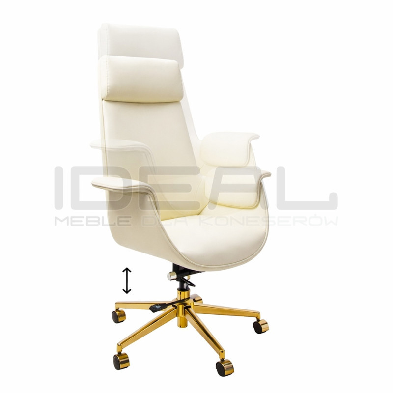 Fotel biurowy ADMIRAL szary – Elegancki fotel z regulacją