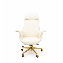 Fotel biurowy ADMIRAL szary – Elegancki fotel z regulacją