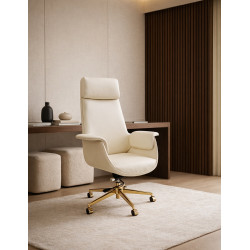 Fotel biurowy ADMIRAL szary – Elegancki fotel z regulacją