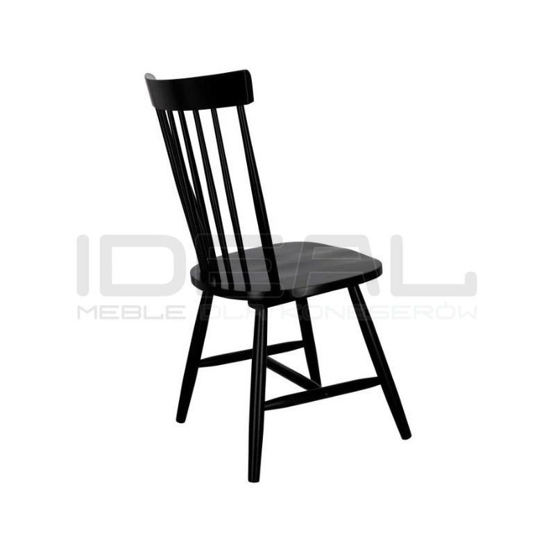 Krzesło drewniane Mowel – klasyczny patyczak, niedrogie i wygodne