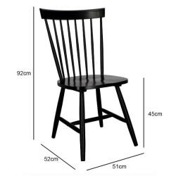 Krzesło drewniane Mowel – klasyczny patyczak, niedrogie i wygodne