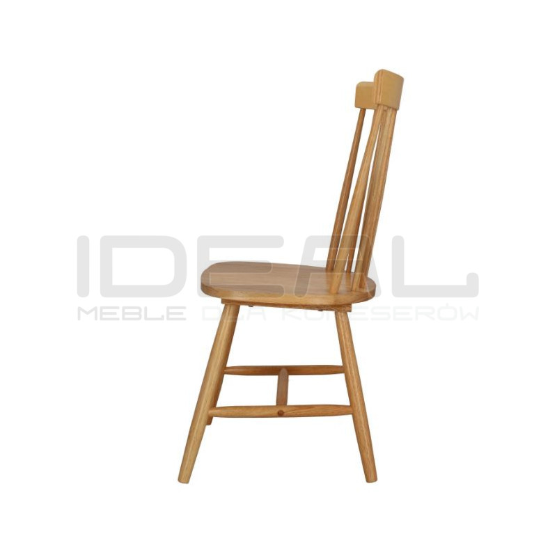 Krzesło drewniane Mowel – klasyczny patyczak, niedrogie i wygodne