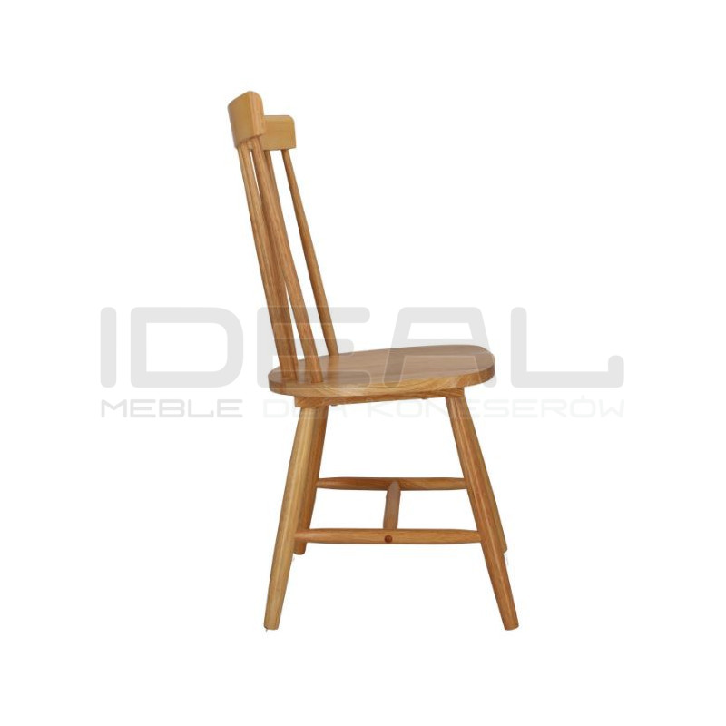 Krzesło drewniane Mowel – klasyczny patyczak, niedrogie i wygodne