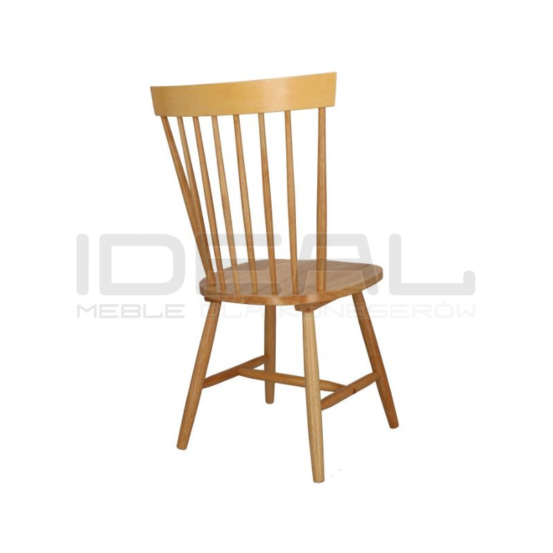Krzesło drewniane Mowel – klasyczny patyczak, niedrogie i wygodne