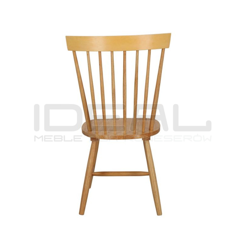 Krzesło drewniane Mowel – klasyczny patyczak, niedrogie i wygodne