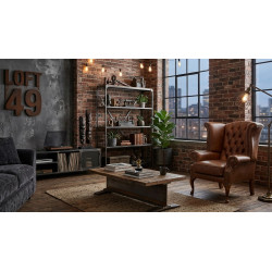 Fotel Uszak Chesterfield Lord Regent