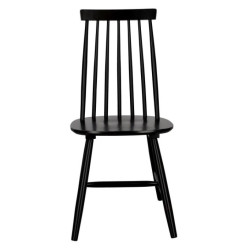Czarny patyczak Stick – krzesło drewniane vintage do jadalni i kuchni