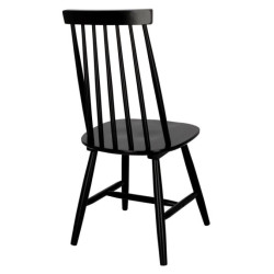 Czarny patyczak Stick – krzesło drewniane vintage do jadalni i kuchni