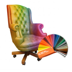 Fotel biurowy dla szefa w skórze Edward Vintage | IdealMeble.pl