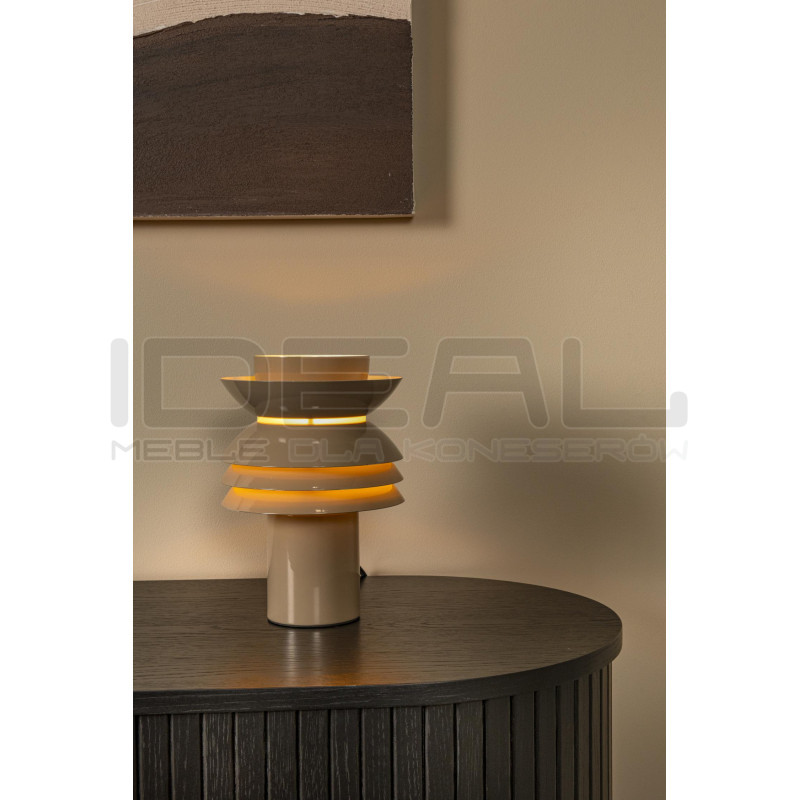 Lampa stołowa Tokyo – lampa w stylu japandi | beżowa, taupe
