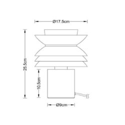 Lampa stołowa Tokyo – lampa w stylu japandi | beżowa, taupe