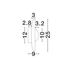 Okrągły kinkiet Saturn z kamienia – elegancja trawertynu i złota