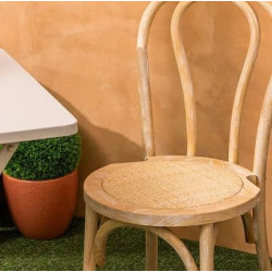 Krzesło Toni z rattanu i drewna – klasyka Thonet we wnętrzu