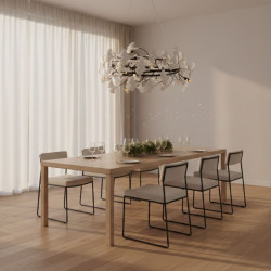 Lampa wisząca BOTANIKA – nowoczesny design z motywem liści Ginkgo | IdealMeble