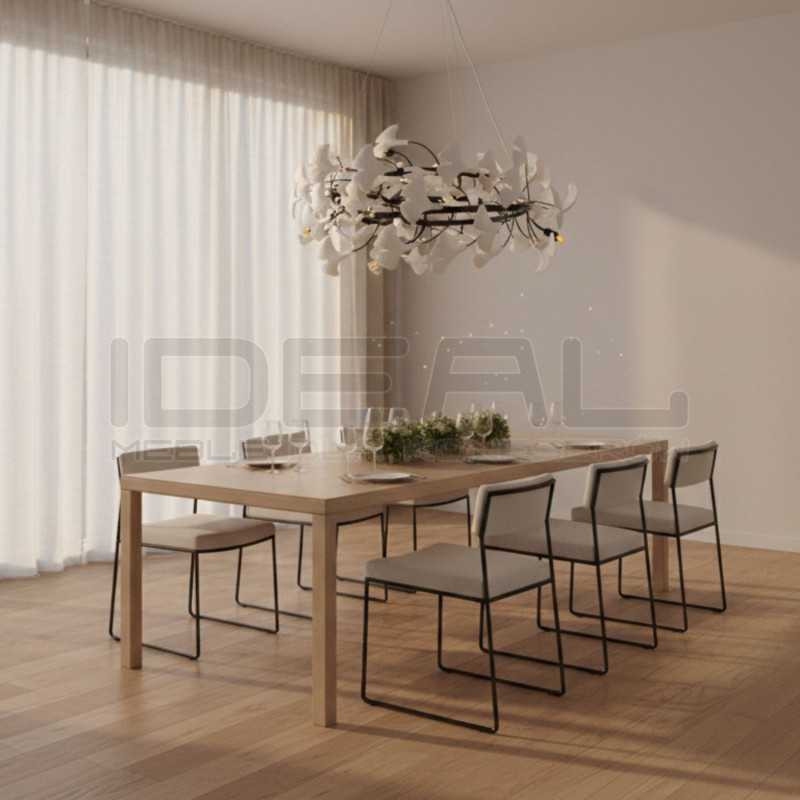 Lampa wisząca BOTANIKA – nowoczesny design z motywem liści Ginkgo | IdealMeble