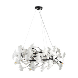 Lampa wisząca BOTANIKA – nowoczesny design z motywem liści Ginkgo | IdealMeble