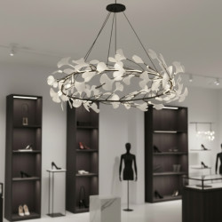 Lampa wisząca BOTANIKA – nowoczesny design z motywem liści Ginkgo | IdealMeble