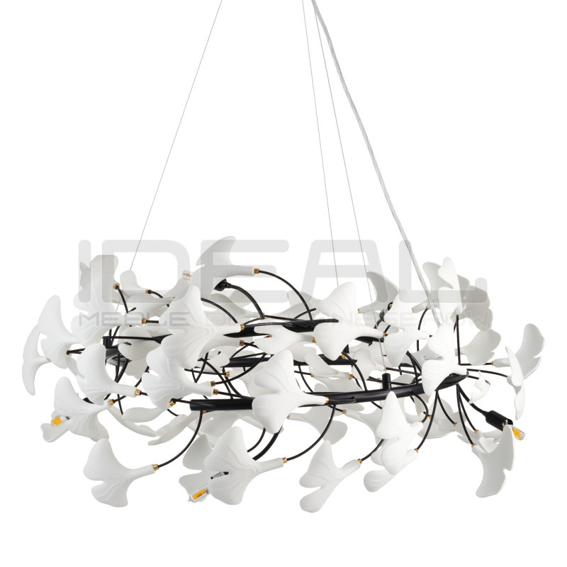 Lampa wisząca BOTANIKA – nowoczesny design z motywem liści Ginkgo | IdealMeble