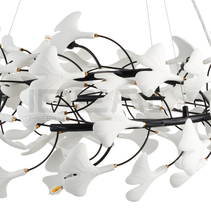 Lampa wisząca BOTANIKA – nowoczesny design z motywem liści Ginkgo | IdealMeble