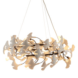 Lampa wisząca BOTANIKA – nowoczesny design z motywem liści Ginkgo | IdealMeble