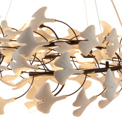 Lampa wisząca BOTANIKA – nowoczesny design z motywem liści Ginkgo | IdealMeble