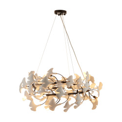 Lampa wisząca BOTANIKA – nowoczesny design z motywem liści Ginkgo | IdealMeble