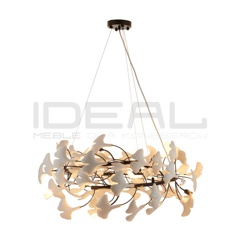 Lampa wisząca BOTANIKA – nowoczesny design z motywem liści Ginkgo | IdealMeble