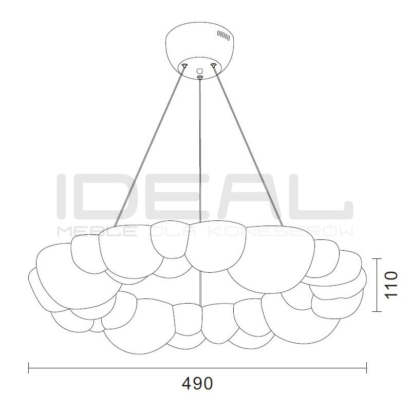 Lampa wisząca Cloud LED 32W 2560 lm – nowoczesna lampa chmurka