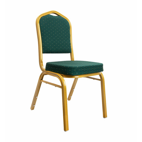 Krzesło eventowe HEKATE zielone –  krzesło bankietowe i konferencyjne
