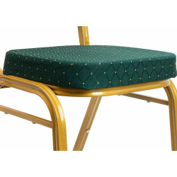 Krzesło eventowe HEKATE zielone –  krzesło bankietowe i konferencyjne