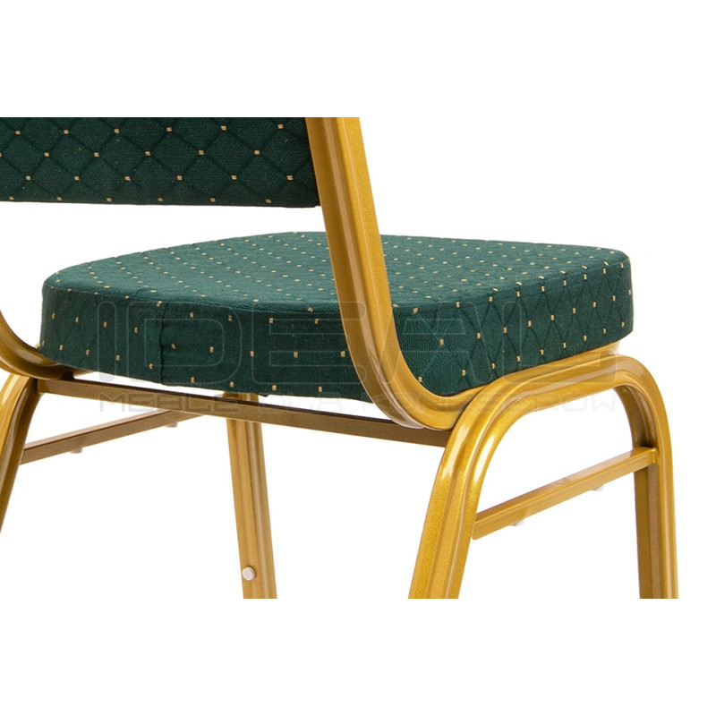 Krzesło eventowe HEKATE zielone –  krzesło bankietowe i konferencyjne