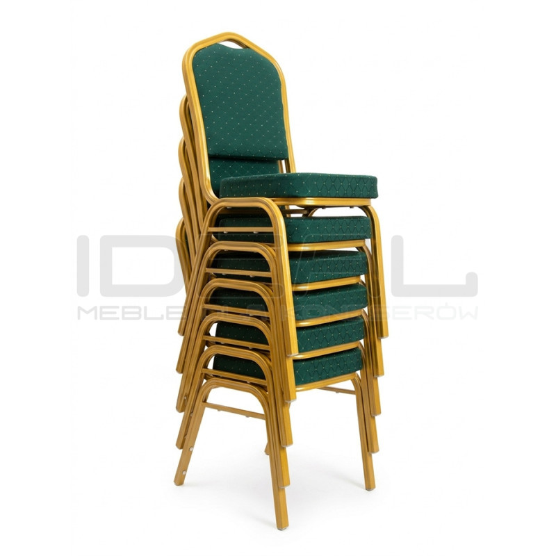 Krzesło eventowe HEKATE zielone –  krzesło bankietowe i konferencyjne
