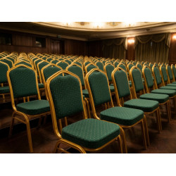 Krzesło eventowe HEKATE zielone –  krzesło bankietowe i konferencyjne