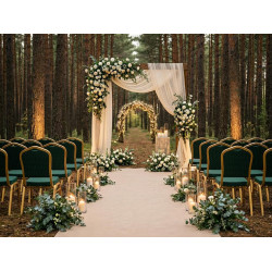 Krzesło eventowe HEKATE zielone –  krzesło bankietowe i konferencyjne